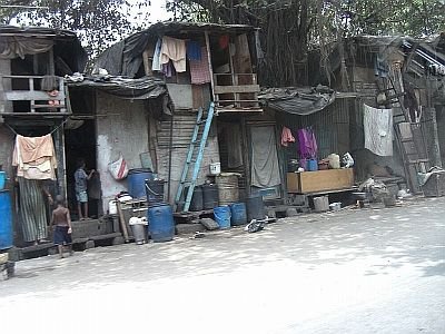 Slums in Mumbai, India