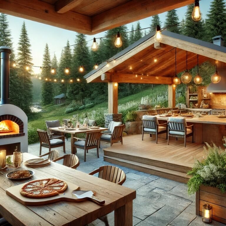 Step 7 - Cabin Outdoor Spaces | Firepits, Decks, and Landscaping ...