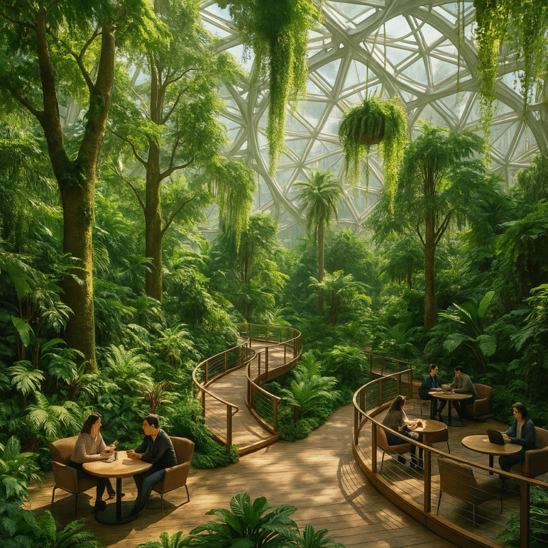 The Spheres interior rendering