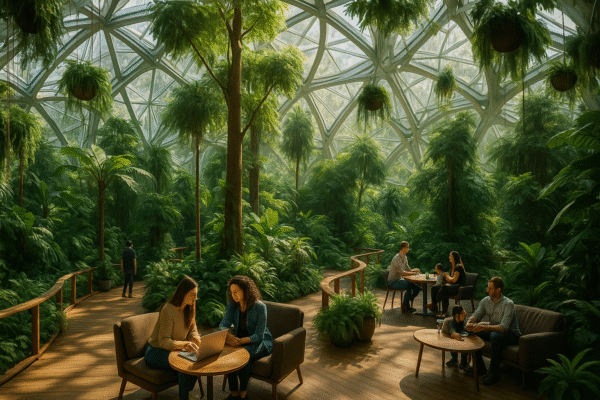 The Spheres interior rendering